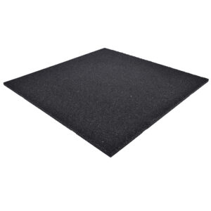 Rubber tegel - 100x100x2,5 - zwart