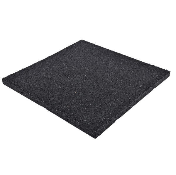 Rubber tegel - 50x50x3 cm - zwart