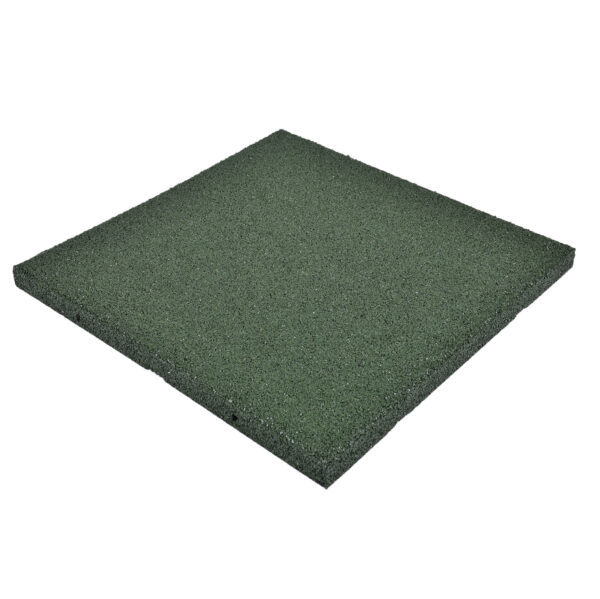 Rubber tegel - 50x50x3 cm - groen