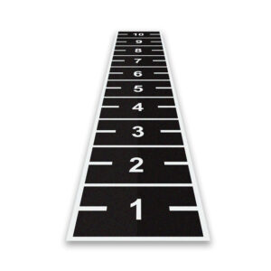 Sprinttrack PRO EVOLUTION DESIGN - zwart/wit - 2x10 meter