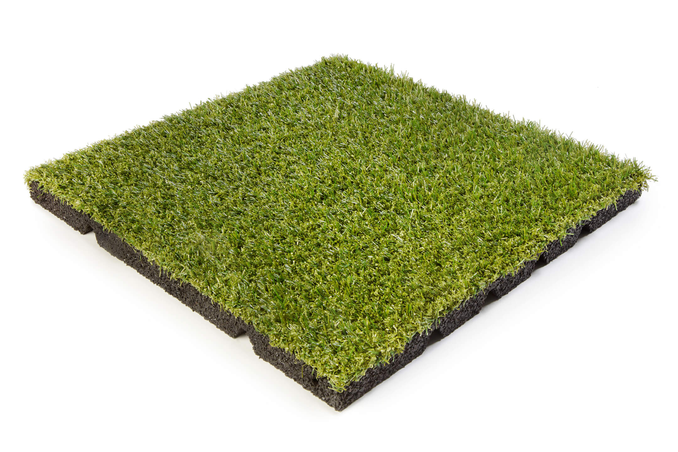 Artificial-grass-tile-50x50x3-r15 Kunstgras Tegel 50x50x25mm - Afbeelding 1
